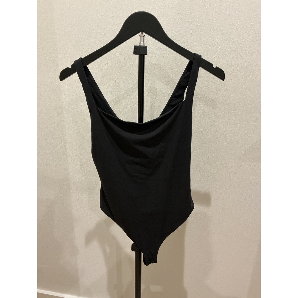 SKIMS Fits Everybody Square Neck Bodysuit Onyx Black XL BS-SCN-0294 NWT